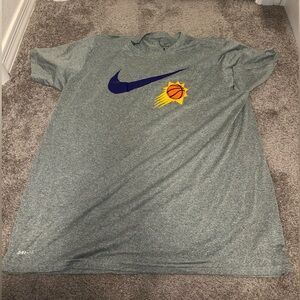 Nike Phoenix Suns Basketball work out shirt gray short sleeve sized XXL MENS